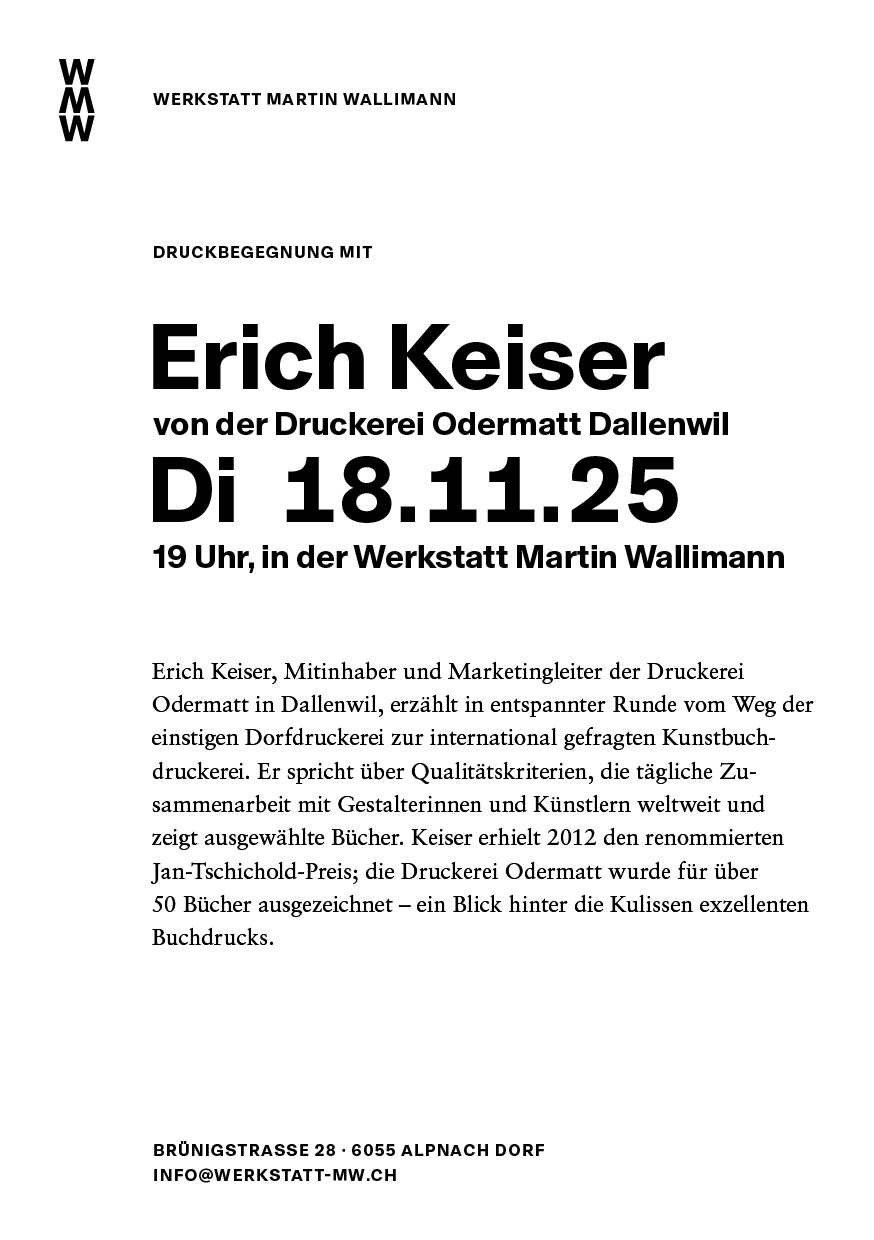 Werkstatt Martin Wallimann